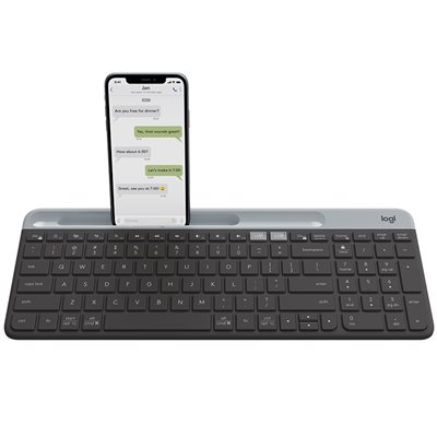 Logitech K580 Slim Multi-Device, langaton näppäimistö, grafiitti
