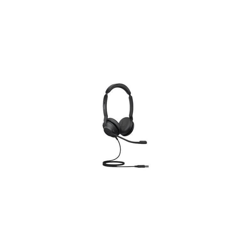 Jabra Evolve2 30 MS Stereo -kuulokkeet mikrofonilla, USB, musta