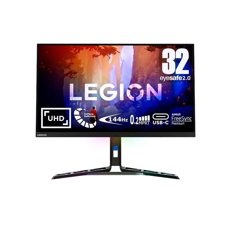 Lenovo 31,5" Legion Y32p-30, 144Hz 4K UHD -pelimonitori, musta