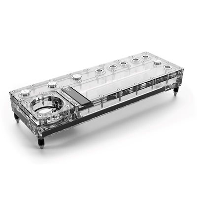 Alphacool Core Distro Plate 360 Left VPP/D5, distroplate pumppupaikalla