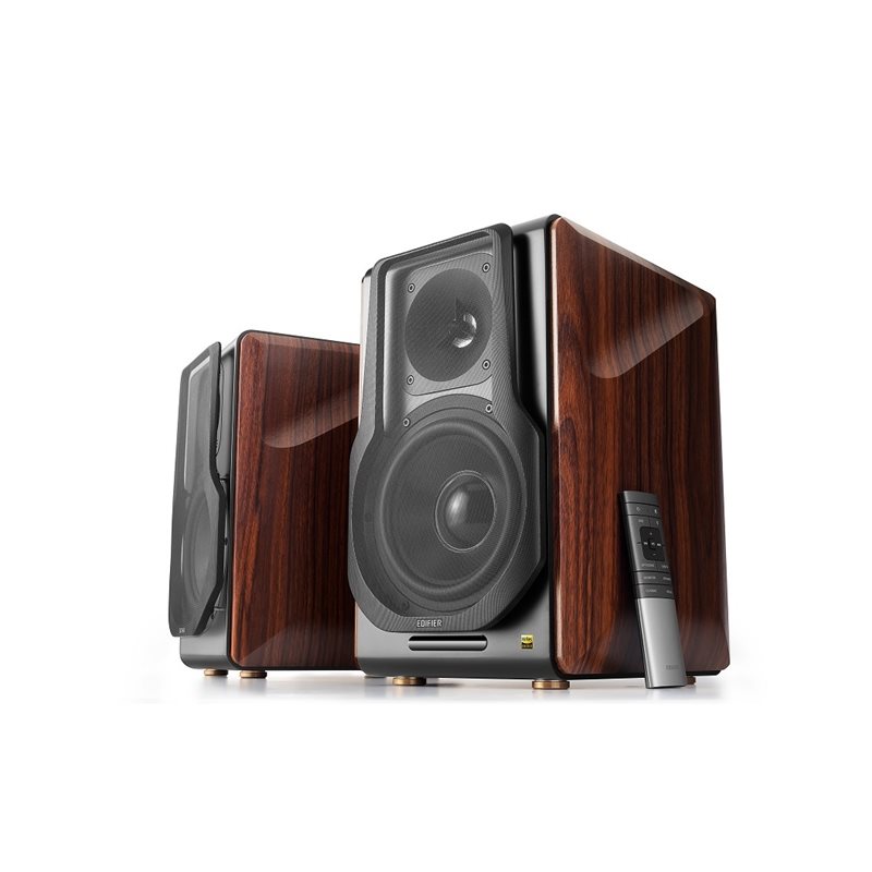 Edifier (Outlet) S3000 Pro -hyllykaiuttimet, Bluetooth 5.0, puu/musta