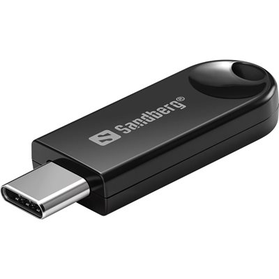 Sandberg Bluetooth 5.3 Dongle, USB-C, musta