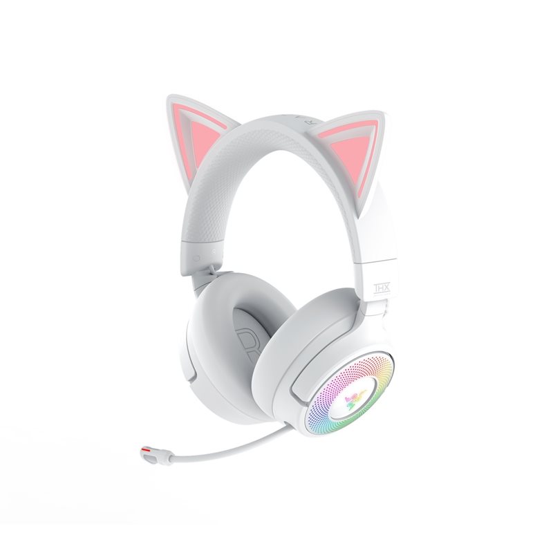 Razer Kraken Kitty V3 Pro - White -pelikuulokkeet mikrofonilla, valkoinen