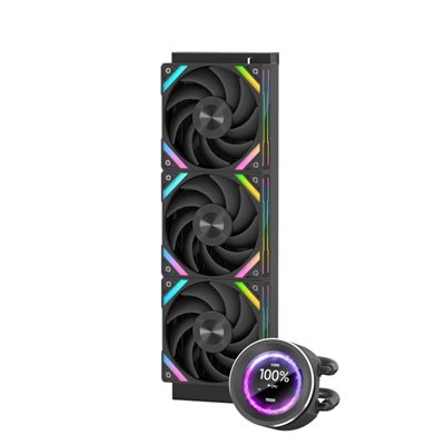 SAMA Q60 Black, 360mm AIO-nestejäähdytysratkaisu prosessorille, musta