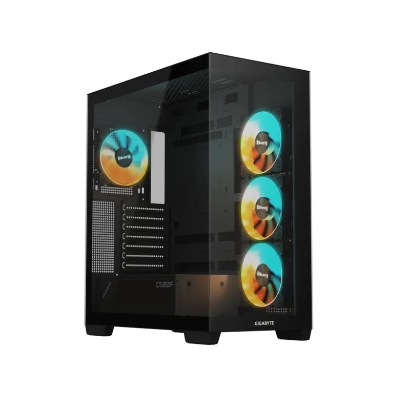 Gigabyte C500 Panoramic Stealth, ikkunallinen miditornikotelo, musta