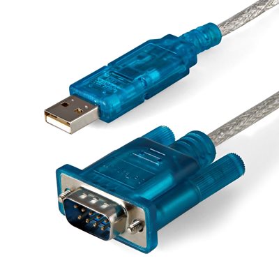 StarTech.com USB-A -> RS-232/DB-9 Serial -adapterikaapeli, 0,9m, sininen/hopea
