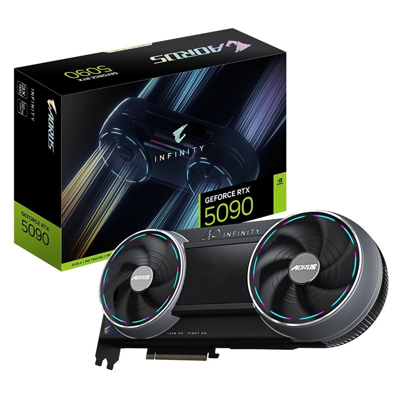 Gigabyte GeForce RTX 5090 AORUS INFINITY -näytönohjain, 32GB GDDR7