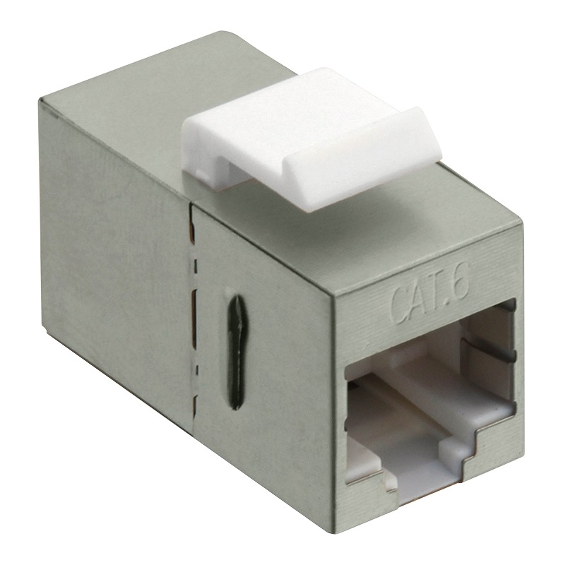 Logilink Suojattu STP Cat6 Keystone Coupler -jatkoliitin, hopea
