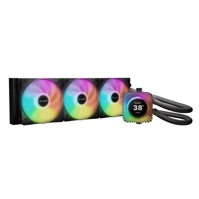 be quiet! Light Loop IO LCD 360mm, AIO-nestejäähdytysratkaisu prosessorille, musta