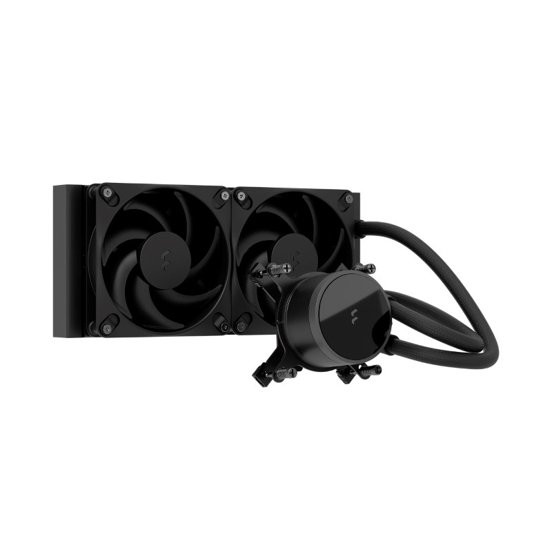 Fractal Design Radius 240 Black, 240mm AIO-nestejäähdytysratkaisu prosessorille, musta