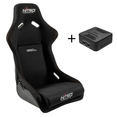 Nitro Concepts R300 Contact EVO Seat -ajoistuin, musta