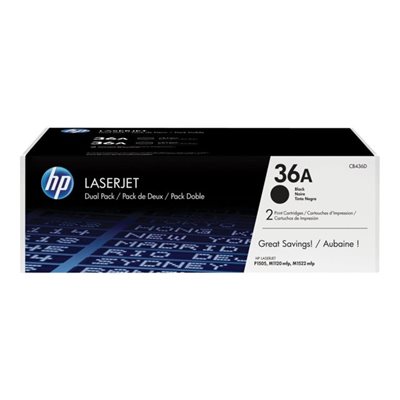 HP LaserJet CB436AD -väriainekasetti, musta, Dual Pack