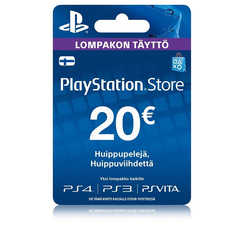 Sony PlayStation Network Card 20 EUR PSN-latauskortti