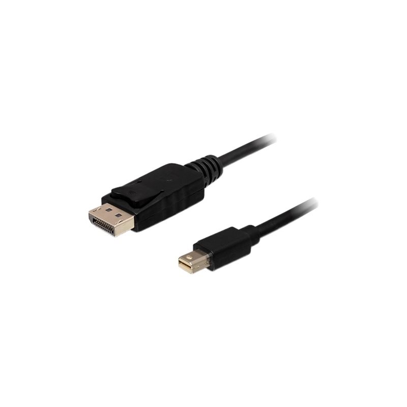 DeLock Mini DisplayPort - DisplayPort -kaapeli, 5 m, 3840 x 2160 / 60 Hz, musta