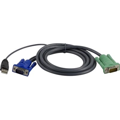 Aten KVM-kaapeli, SPHD15  > HD15 u & USB A-tyyppi u, 2m