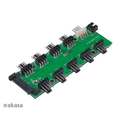 Akasa FLEXA FP10H, 1 -> 10 PWM -tuuletinhubi