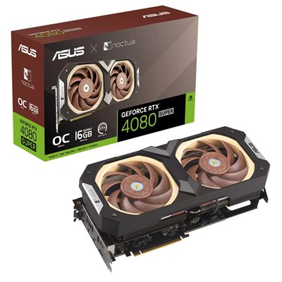 Asus GeForce RTX 4080 SUPER Noctua OC Edition -näytönohjain, 16GB GDDR6X