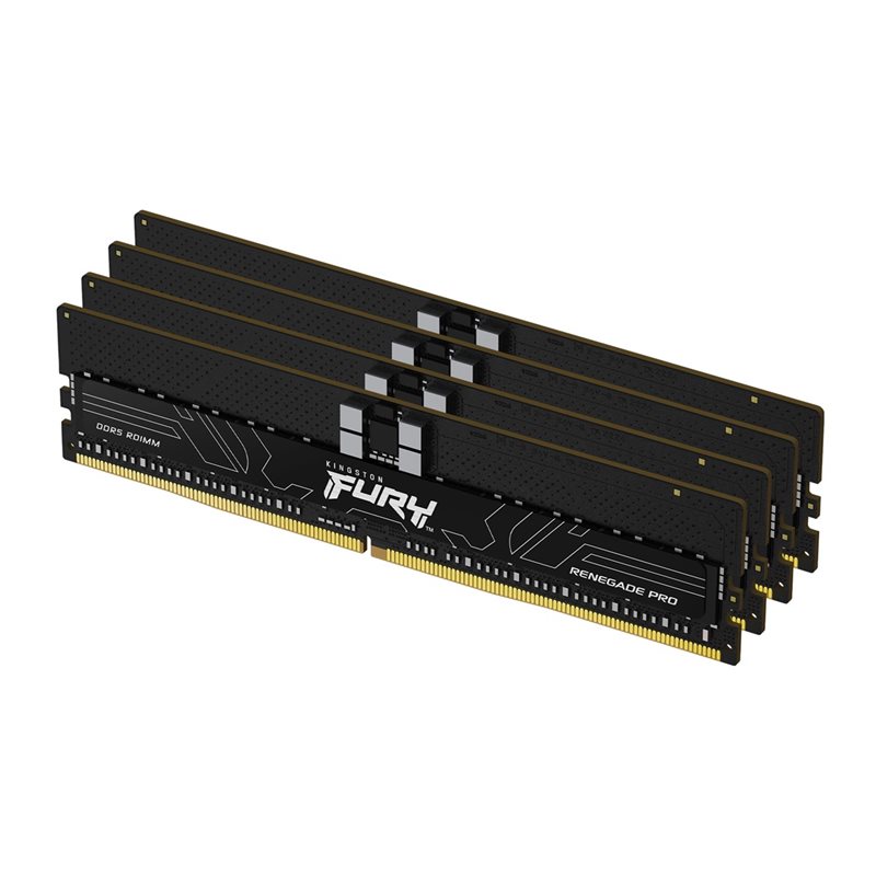 Kingston 128GB (4 x 32GB) FURY Renegade Pro DDR5 RDIMM, 5600MHz, ECC, CL28, 1.35V, musta