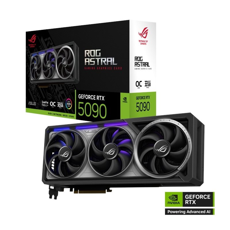 Asus GeForce RTX 5090 ROG Astral - OC Edition -näytönohjain, 32GB GDDR7