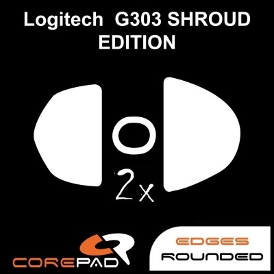 Corepad Skatez -hiiritassut, PRO Logitech G303 Shroud Edition