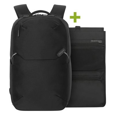 Targus 15-16" Work+ EcoSmart Backpack, kannettavan tietokoneen reppu, musta