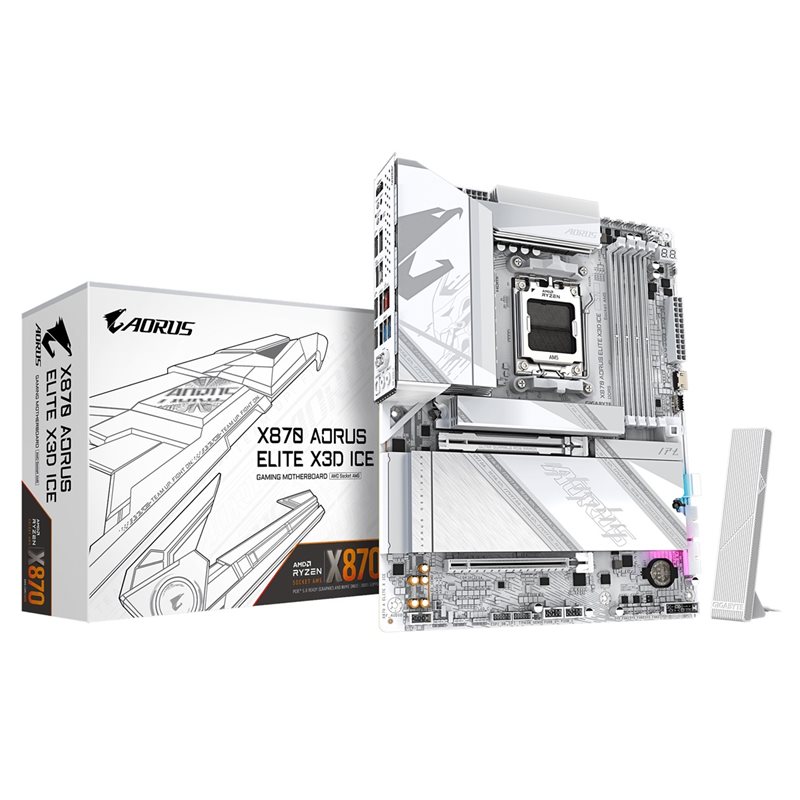 Gigabyte X870 AORUS ELITE X3D ICE, ATX-emolevy