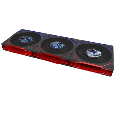 Lian Li UNI FAN TL LCD Flex Wireless 3 Pack, 120mm PWM-laitetuuletinsarja, musta