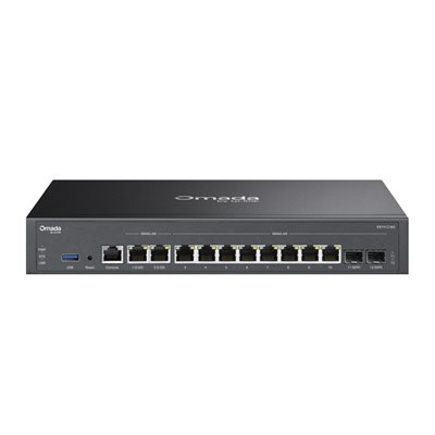 TP-Link Omada ER7412-M2, Multi-Gigabit VPN -reititin, musta
