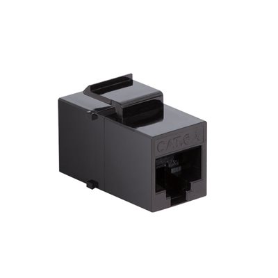 Logilink Suojaamaton UTP Cat6A Keystone Coupler -jatkoliitin, musta