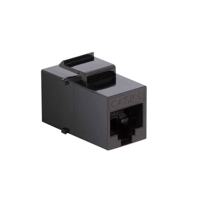 Logilink Suojaamaton UTP Cat6A Keystone Coupler -jatkoliitin, musta