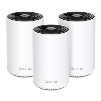 TP-Link Deco XE75, Tri-Band AXE5400 Wi-Fi 6E Mesh -järjestelmä, 802.11ax, 3kpl, valkoinen