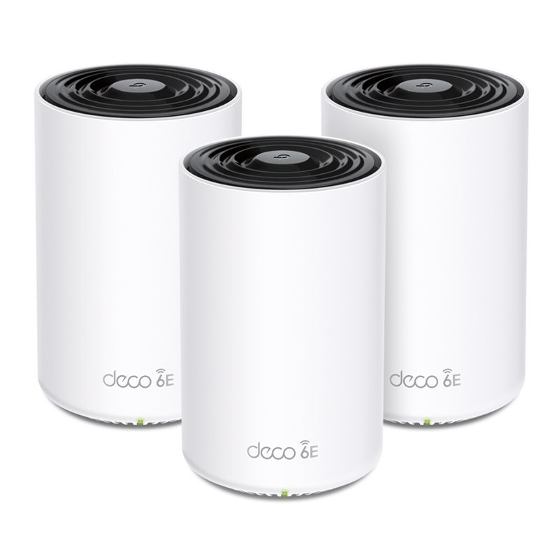 TP-Link Deco XE75, Tri-Band AXE5400 Wi-Fi 6E Mesh -järjestelmä, 802.11ax, 3kpl, valkoinen