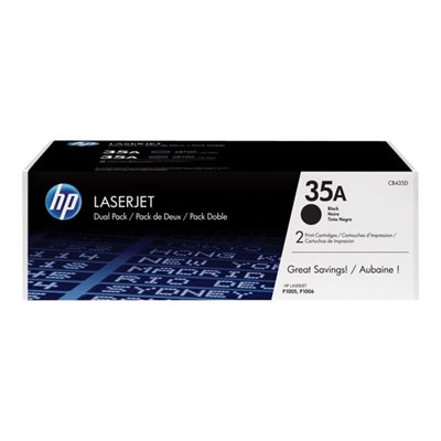 HP LaserJet CB435AD -väriainekasetti, musta, Dual Pack