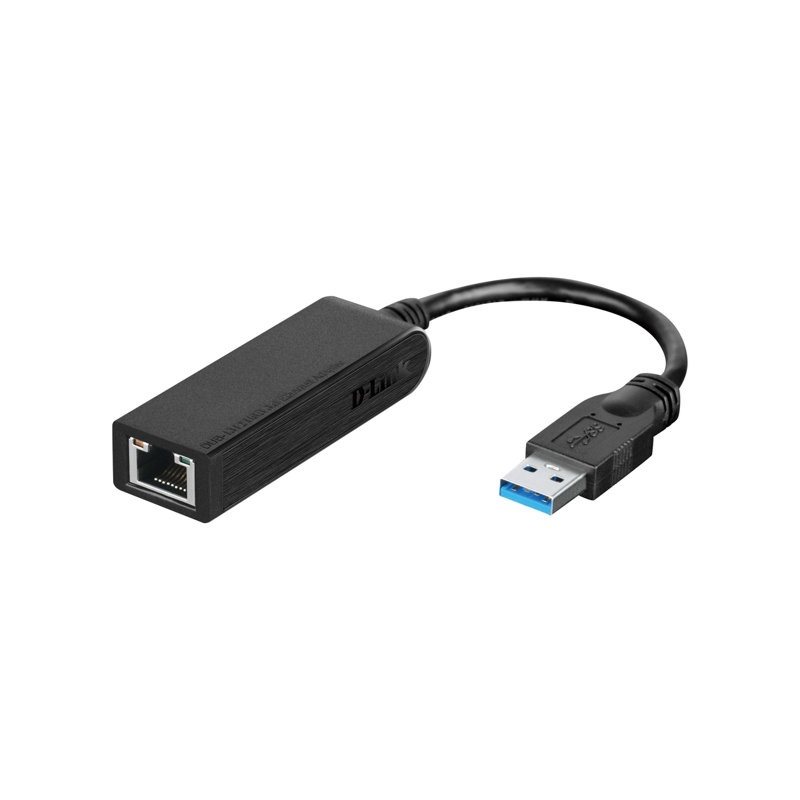 D-Link USB 3.0 -verkkoadapteri, Gigabit Ethernet, musta