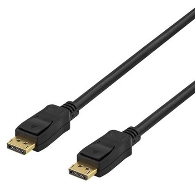 Deltaco DisplayPort 1.2 -näyttökaapeli, 15m, musta