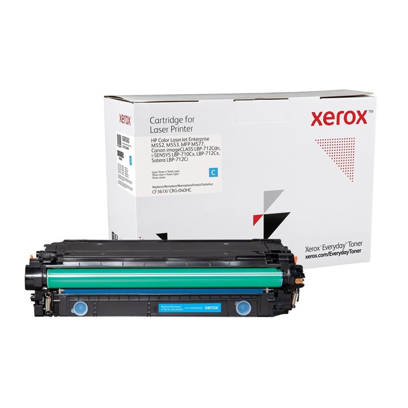 Xerox Everyday Toner -tarvikelaserväriainekasetti, syaani, jopa 9500 sivua (HP)