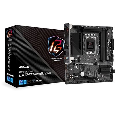 ASRock Z790M PG Lightning/D4, mATX-emolevy