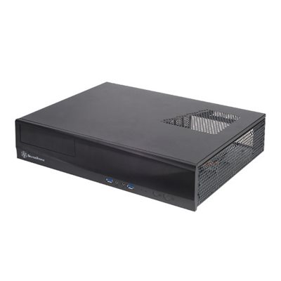 SilverStone Milo ML03 Slim HTPC-kotelo, Micro ATX, musta