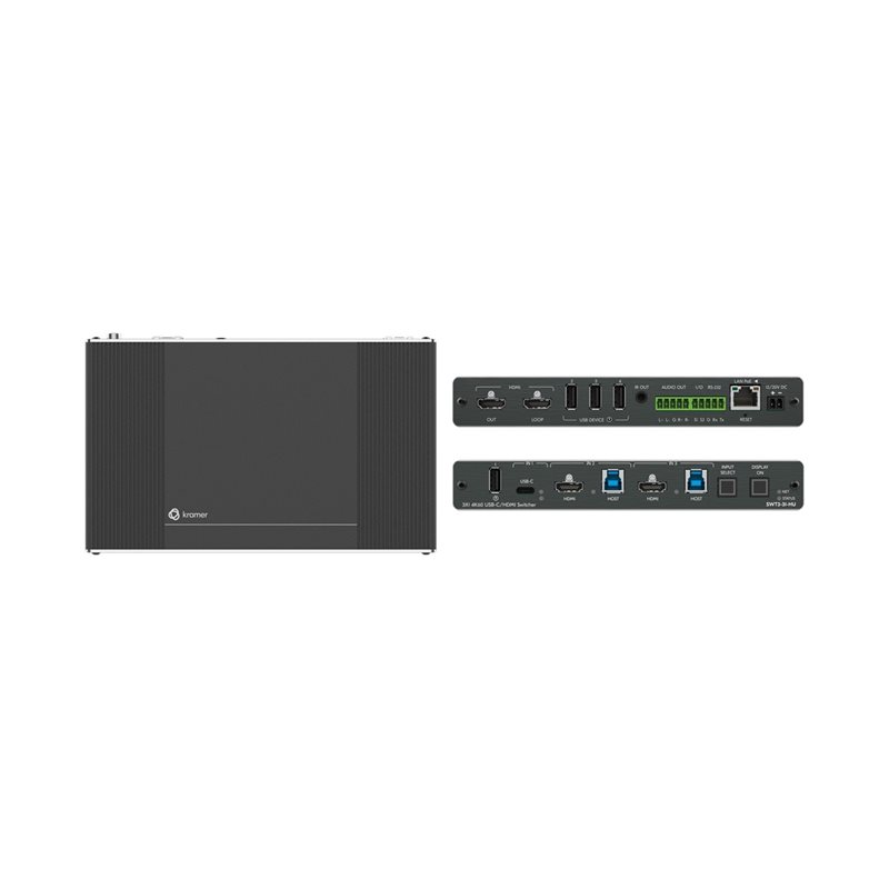 Kramer 3x1 4K60 USB–C/HDMI -kytkin