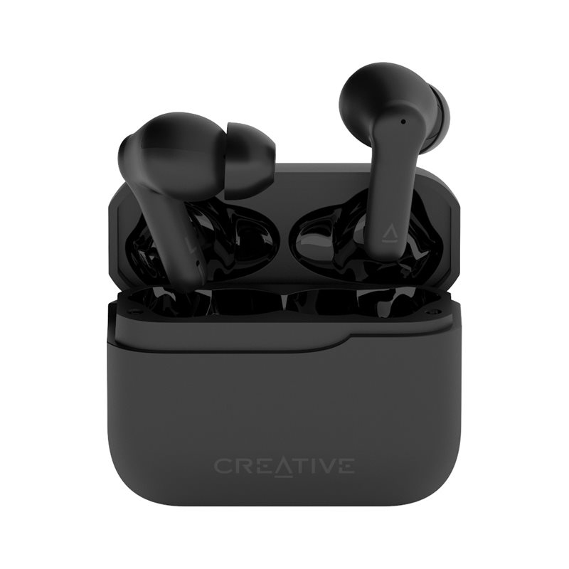 Creative ZEN Air 2, aidosti langattomat nappikuulokkeet, Bluetooth 5.3, IPX4, musta