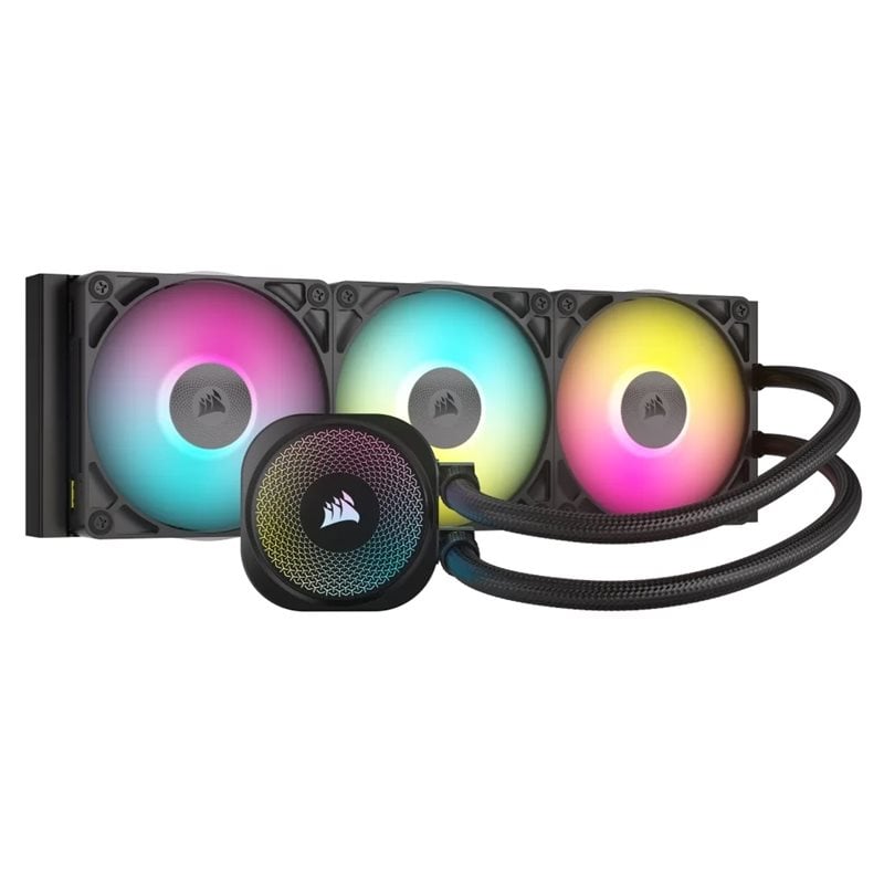 Corsair iCUE LINK TITAN 360 RX RGB, 360mm AIO-nestejäähdytysratkaisu prosessorille, musta