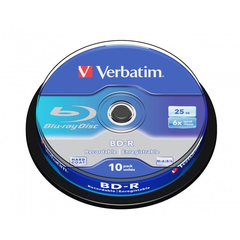 Verbatim BD-R SL 25GB, 6x, spindle, 10kpl