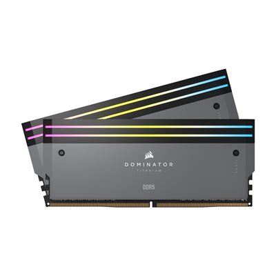 Corsair 96GB (2 x 48GB) Dominator Titanium, DDR5 6000MHz, CL30, 1.40V, harmaa