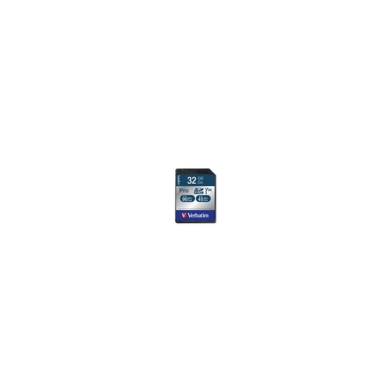 Verbatim 32GB SDHC -muistikortti, UHS-I V30, jopa 90/45 MB/s