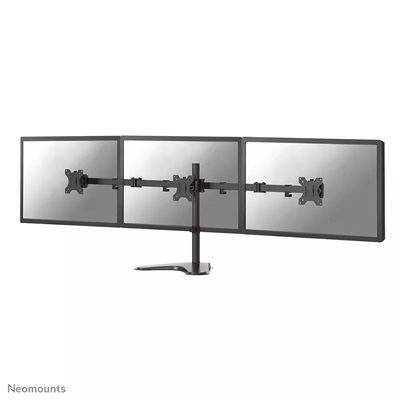 Neomounts 13-27" x3 Monitor Desk Stand, pöytäjalusta kolmelle näytölle, musta