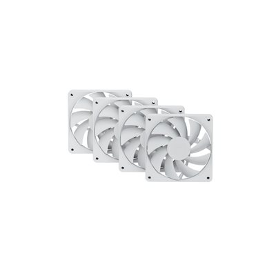 Hyte FA12 Fans (4-Pack), 120mm PWM-laitetuuletinsarja, Snow White