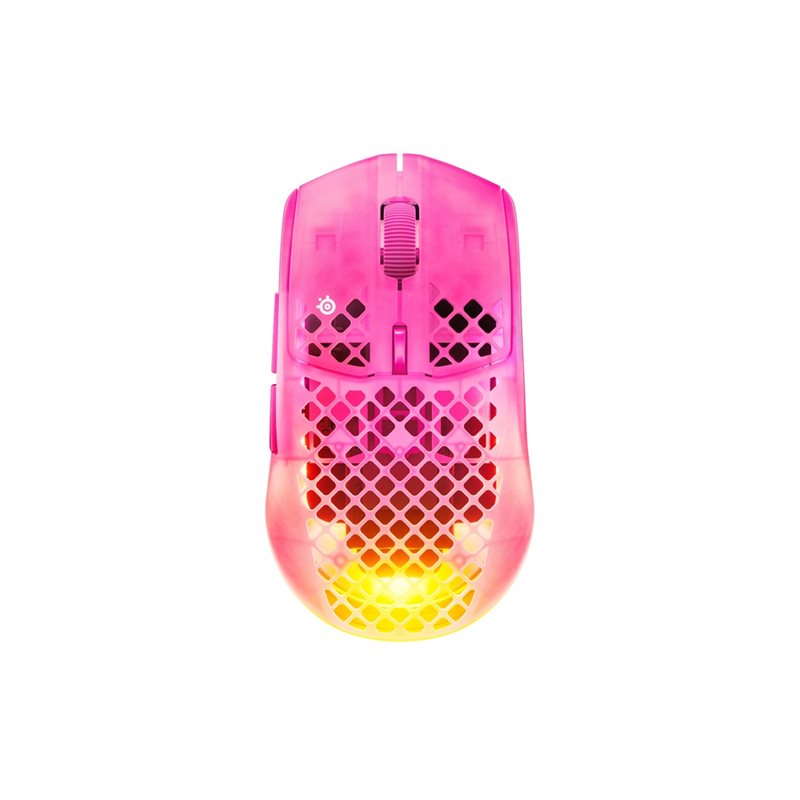 SteelSeries Aerox 3 Gen 2 Wireless, langaton pelihiiri, 26 000 DPI, magenta Haze