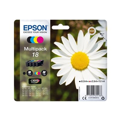 Epson 18 Claria Home Ink Daisy -väriainekasetti, multipack