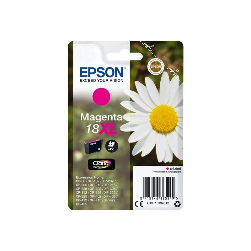 Epson 18XL Claria Home Ink Daisy -väriainekasetti, magenta