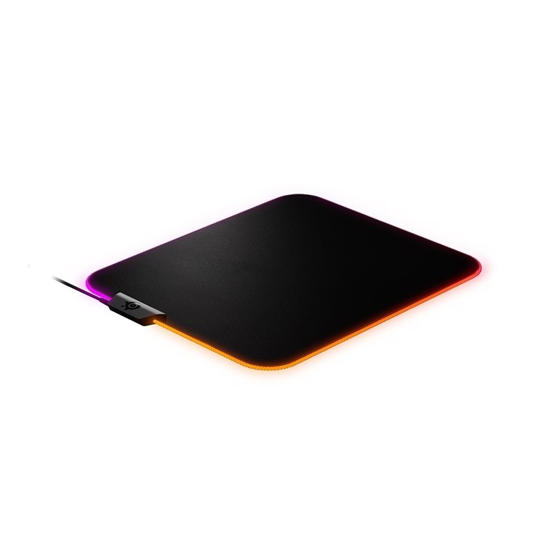 SteelSeries QcK Prism Medium, RGB -valaistu pelihiirimatto, musta